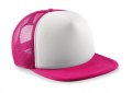 Snapback Trucker Vintage B645 Fuchsia-White